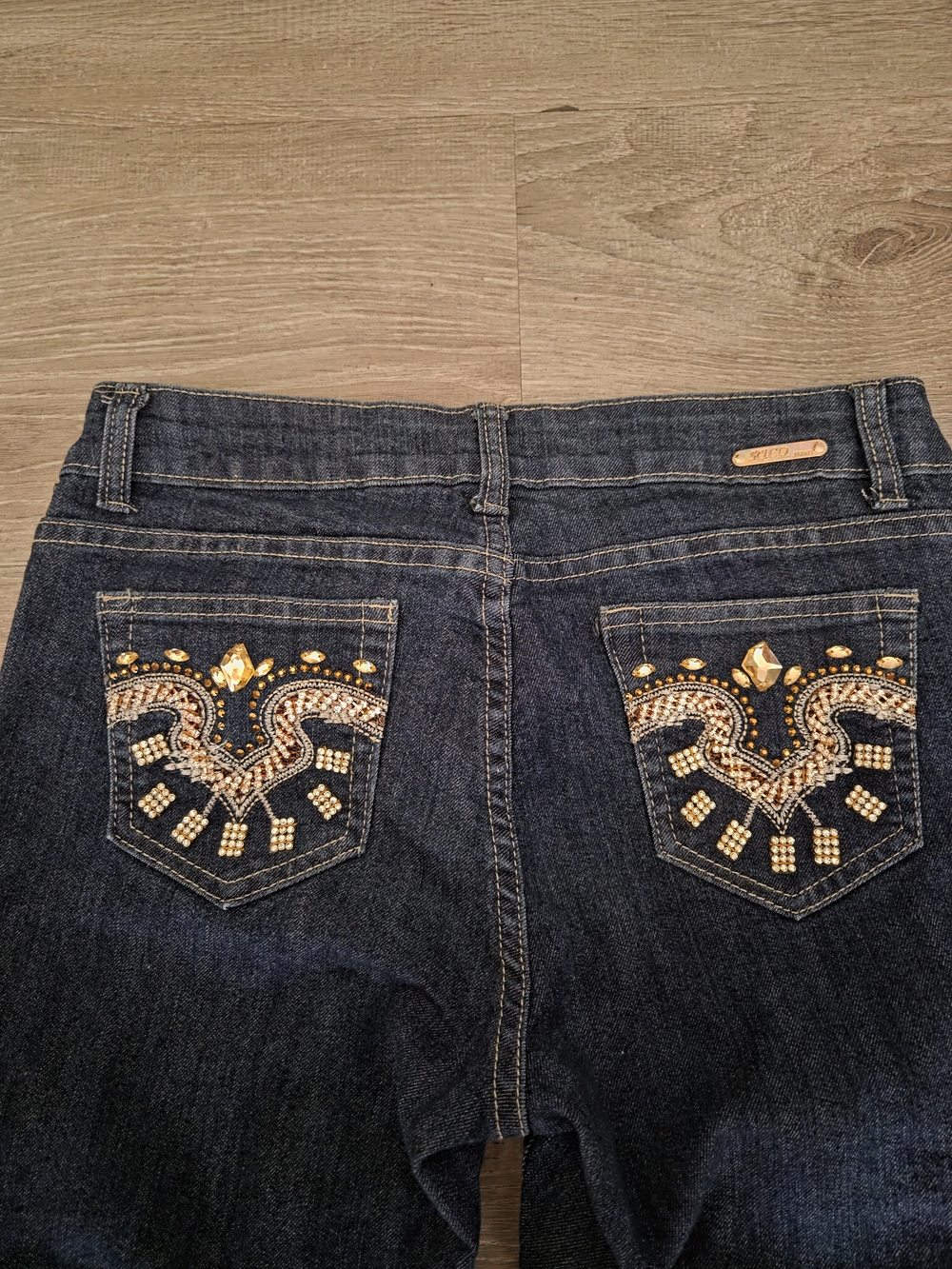 NWOT Rico Jeans Premium Bling Boho Western Skinny Jeans